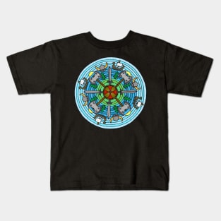 Viking Themed Mandala Kids T-Shirt